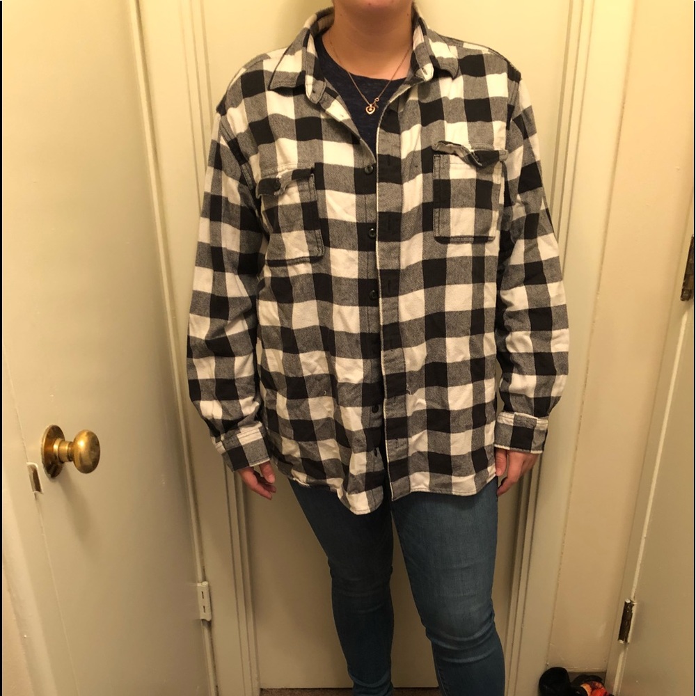 Black and white flannel